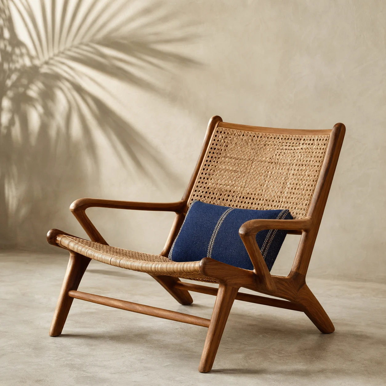 Handwoven Balinese rattan chair