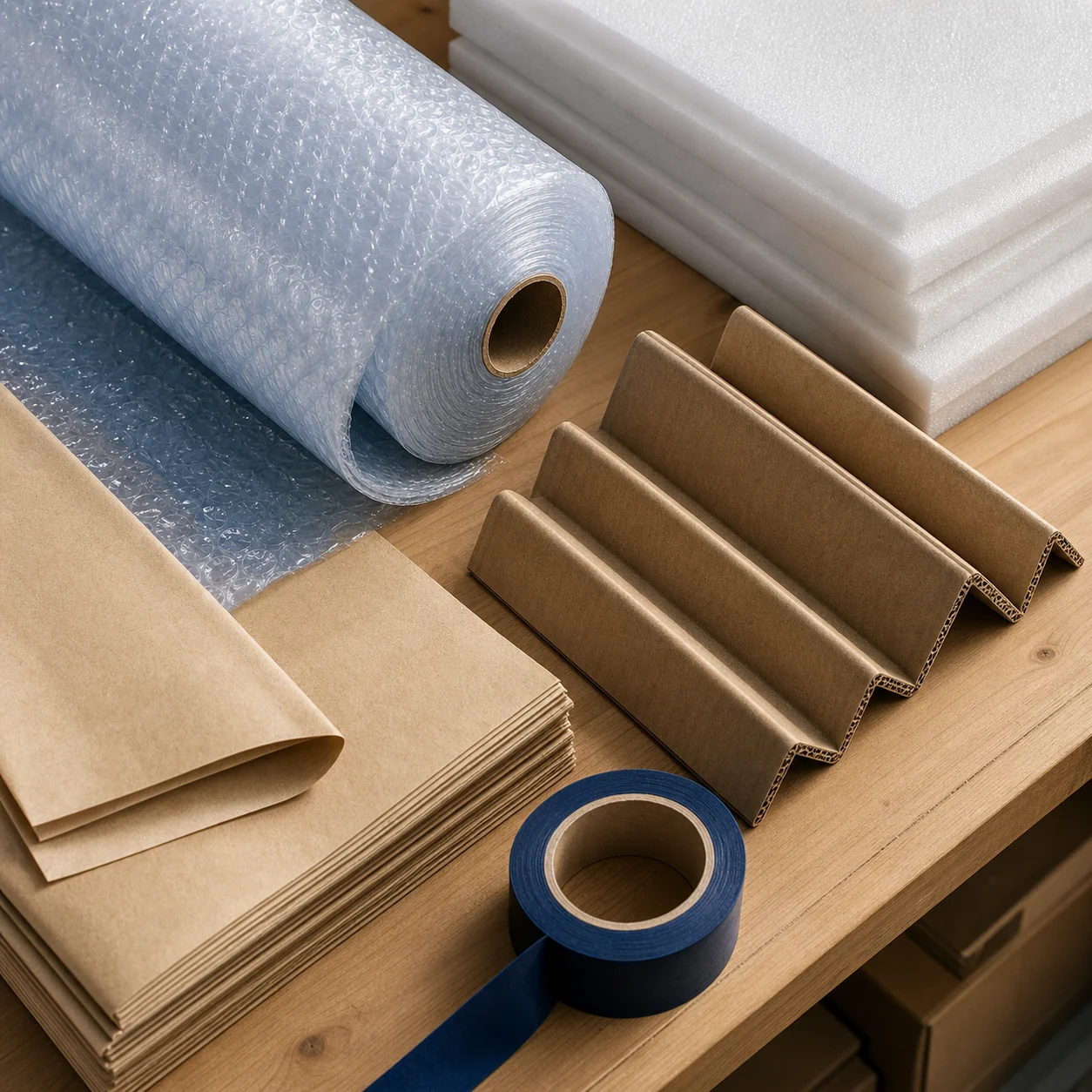 Professional bubble wrap and protective packing materials